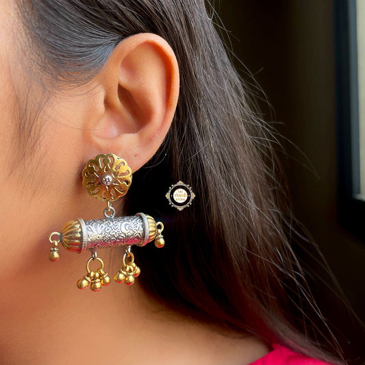 Tribal Taweez Earring Dual Tone