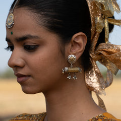 Tribal Taweez Earring Dual Tone