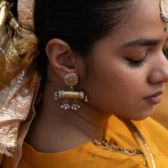 Tribal Taweez Earring Dual Tone