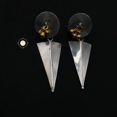 Geometric Earring Dual Tone