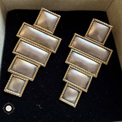 Sterling Silver Luxe Step Earring