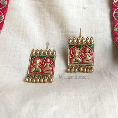 Meenakari Thread Festive Choker With Earrings