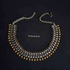 Dual Tone Chatai Necklace