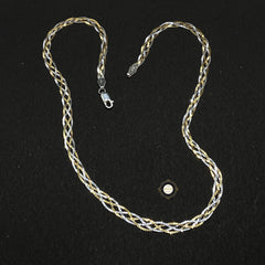 Dual Tone Silver Chain