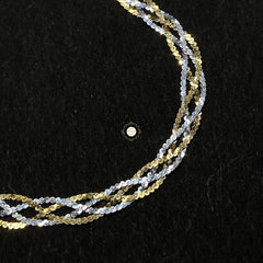 Dual Tone Silver Chain