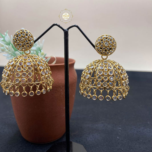 Bold and Bling Statement Jhumka