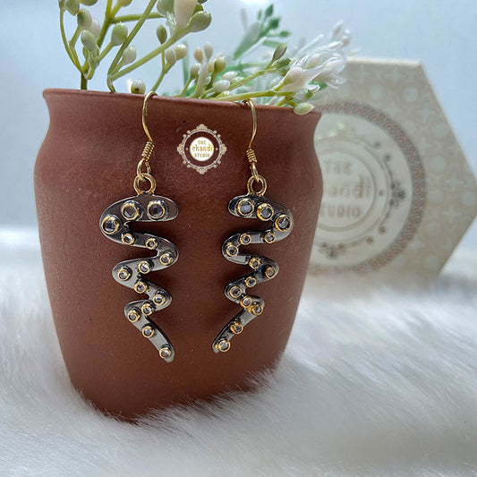 Bold & Bling Zig-Zag Earring