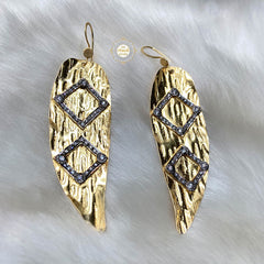 Bold & Bling Leaf Earring