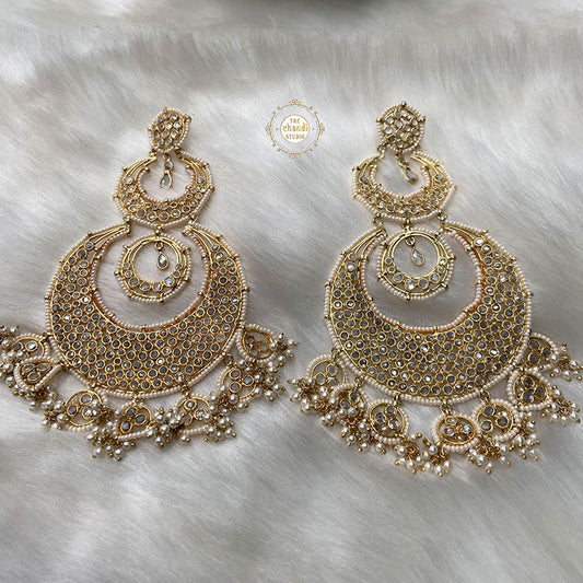 Sterling Silver Bold And Bling Big Chaandbali