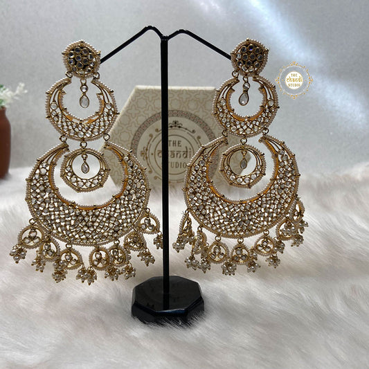 Sterling Silver Bold And Bling Big Chaandbali