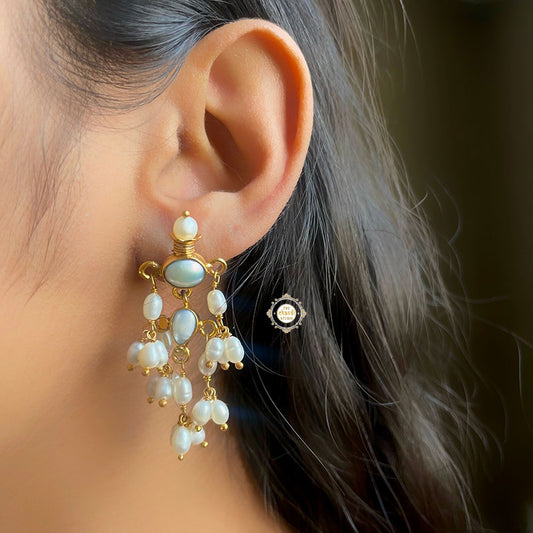 Full Gold Pearls Of Joy Earring