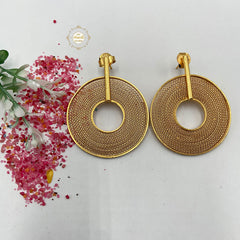 Concentric Round Filigree Earring