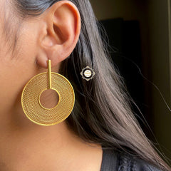 Concentric Round Filigree Earring