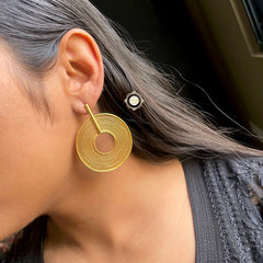 Concentric Round Filigree Earring