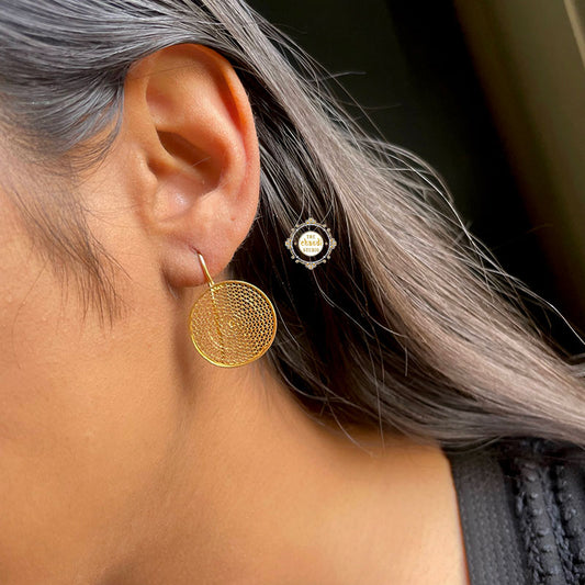 Concentric Filigree Hoop Earring