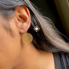 Concentric Filigree Hoop Earring