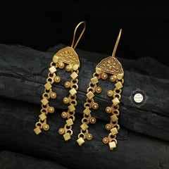 Full Gold Tribal Earring