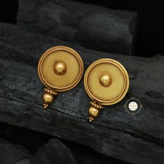 Full Gold Geometric Studs