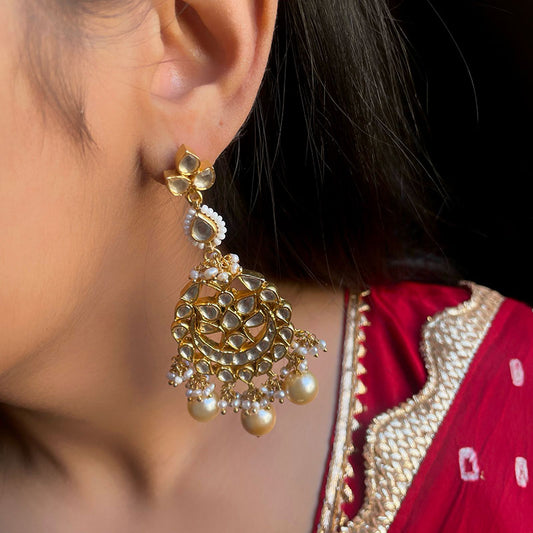 Chaandbali Full Gold Earring