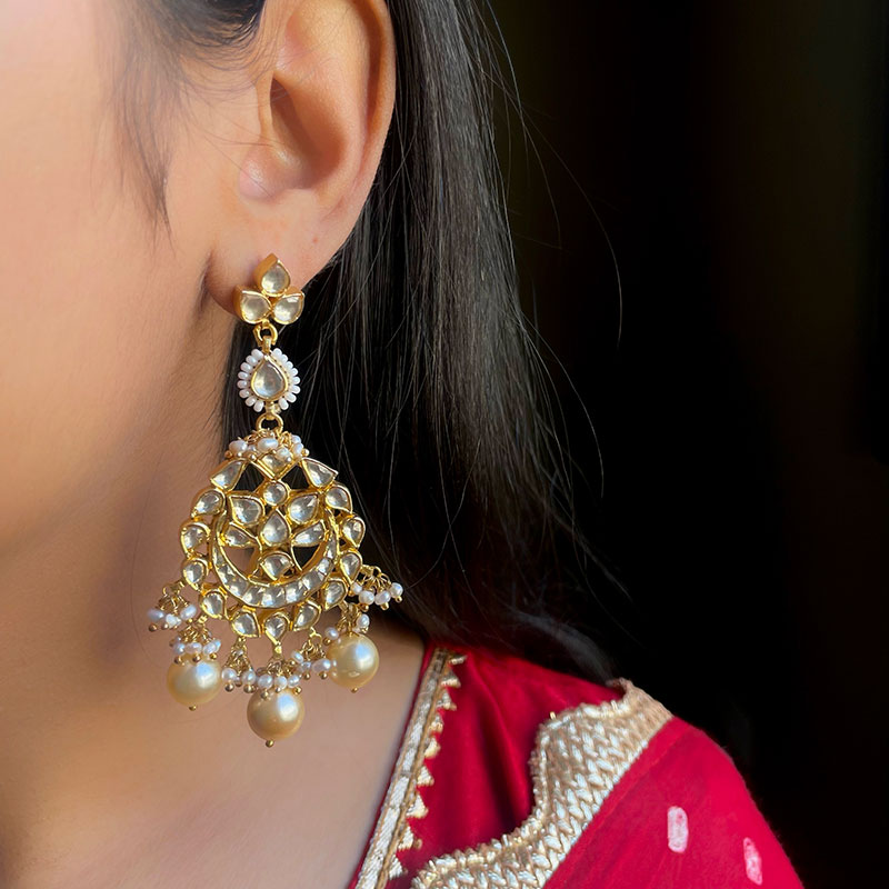 Chaandbali Full Gold Earring