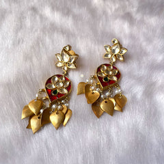 Lotus Full Gold Earring