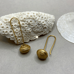 Full Gold Drop Earring