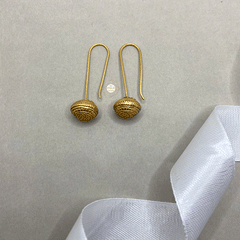 Full Gold Drop Earring