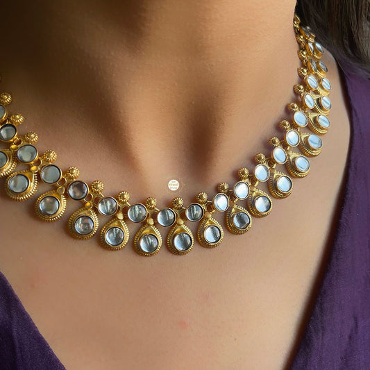 Full Gold Versatile Kundan Necklace