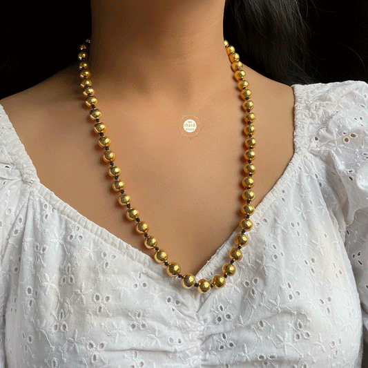 Full Gold Sadabhar Ball Thread Necklace