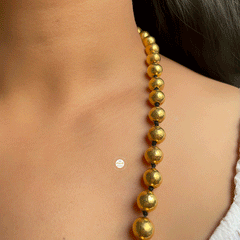 Full Gold Sadabhar Ball Thread Necklace