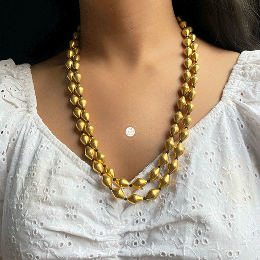 Full Gold Sadabhar Ball Thread Necklace