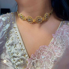 Sterling Silver Floral Glow Neckalce