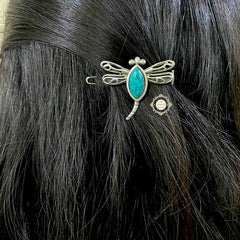 Night Sky Calm Dragonfly Hair Pin