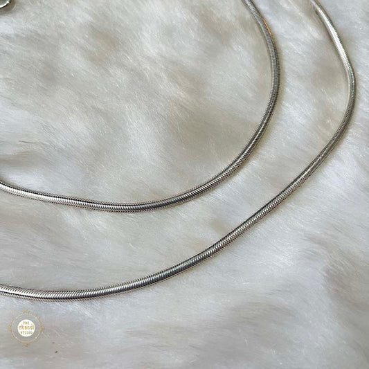 Sterling Silver Snake Chain Kamarbandh (made to order)