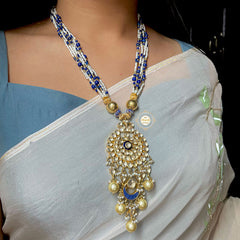 Muhurat Gold Polish Dual Layered Chaand Necklace