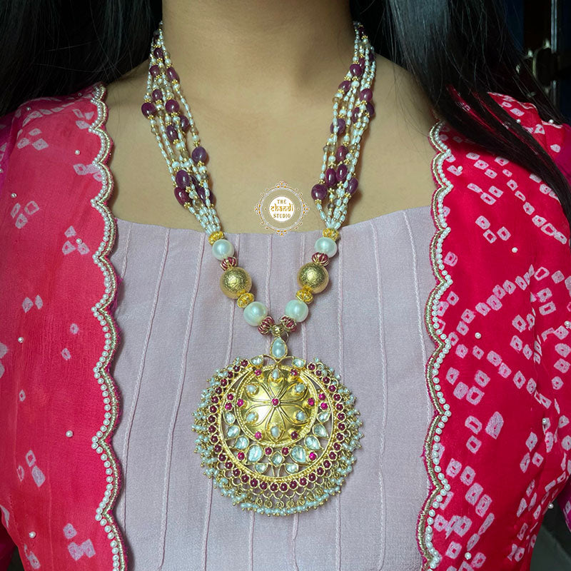 Muhurat Gold Polish Chaand Necklace