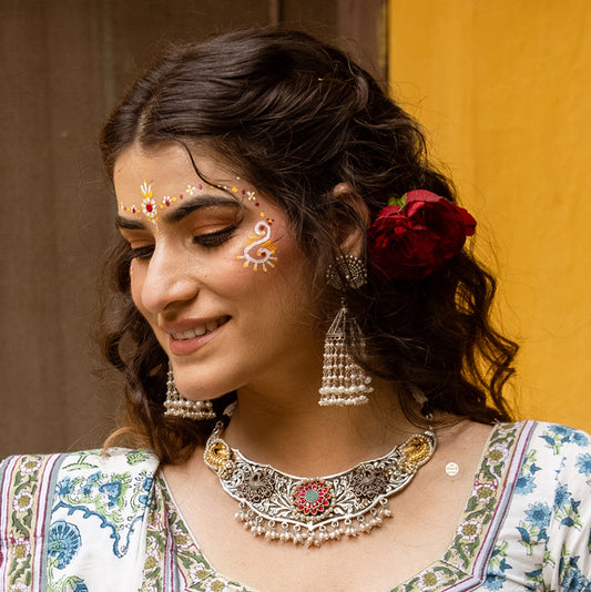 Muhurat Chitai Kundan Necklace