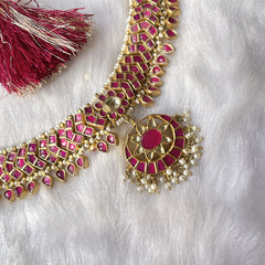 Full Gold Chaand Sitara Necklace