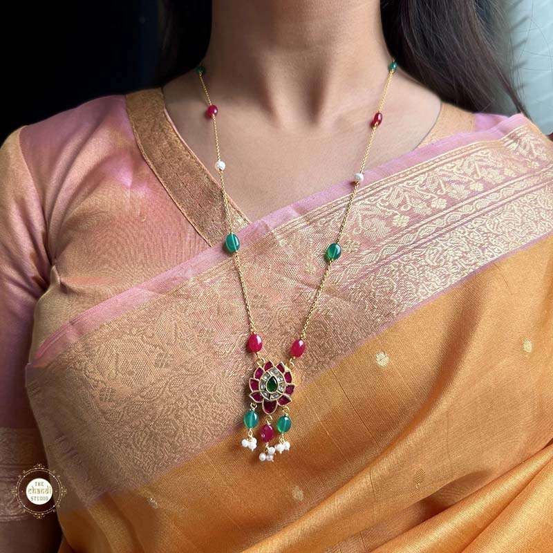 Kundan Kamal Necklace
