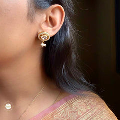 Kundan polki Necklace with Earring