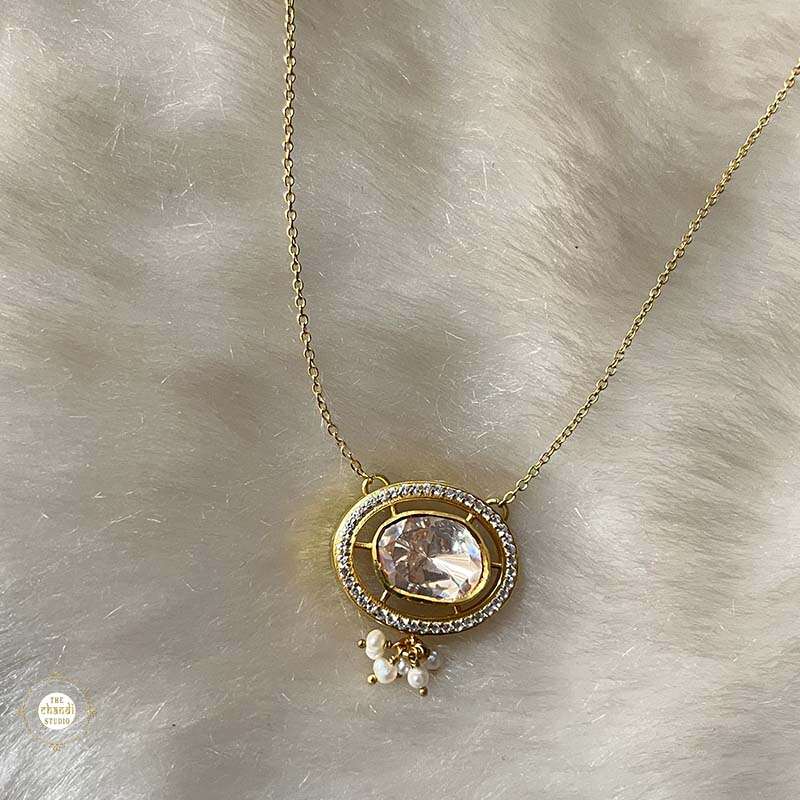 Kundan polki Necklace with Earring