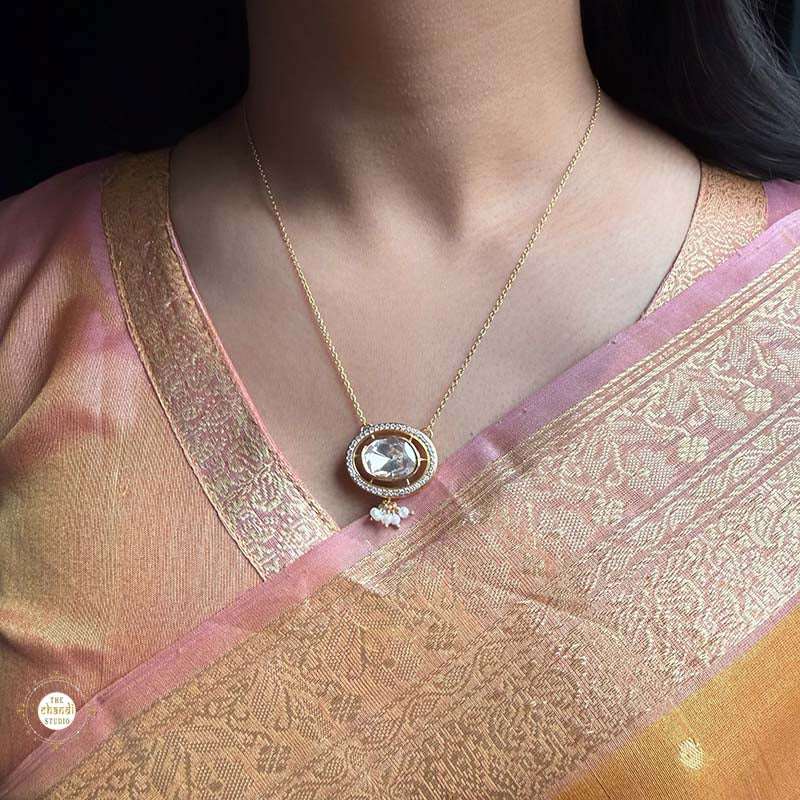 Kundan polki Necklace with Earring