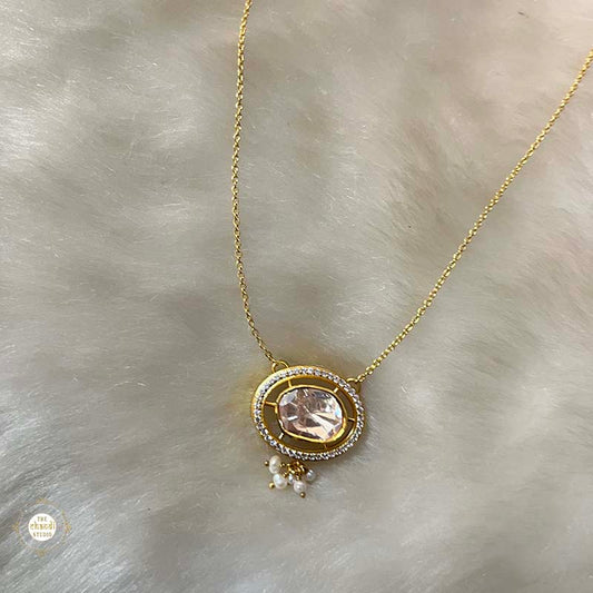 Kundan polki Necklace with Earring