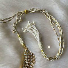 Rajwadi Pearl Kundan Necklace