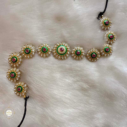 Sterling Silver Muhurat Rajwada Head Band (Mathapatti)