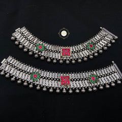 Jashn Kundan Rangoli Anklet