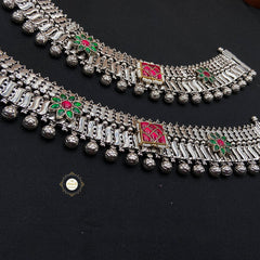 Jashn Kundan Rangoli Anklet