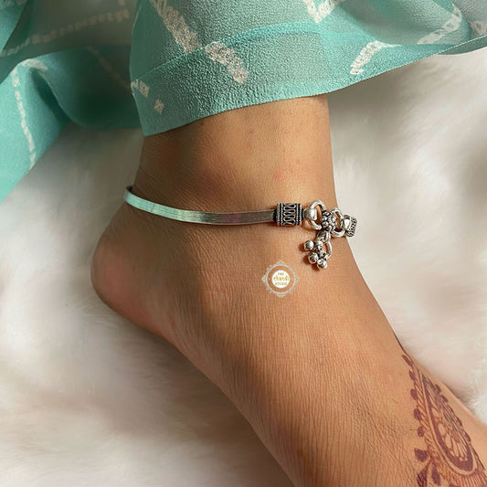 Minimalist Pure Silver 925 Ankle Bracelet/Payal