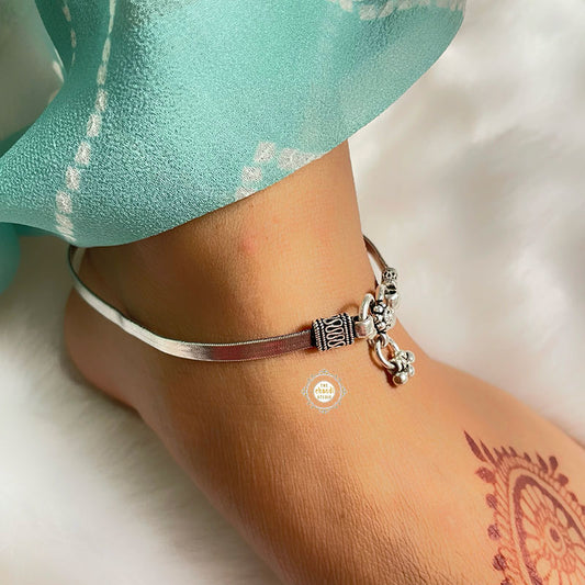 Minimalist Pure Silver 925 Ankle Bracelet/Payal