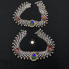 Jashn Kundan Jali Anklet